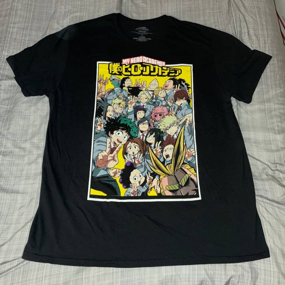 My Hero Academia Anime Manga Class Group Photo T Shirt - Size XL